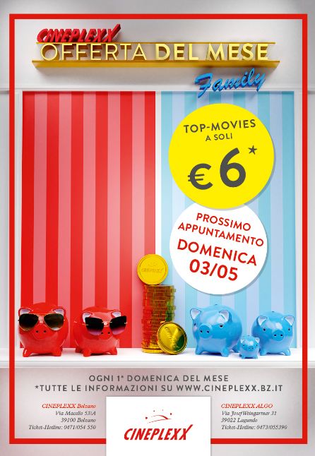 Offerta del mese Cineplexx Family